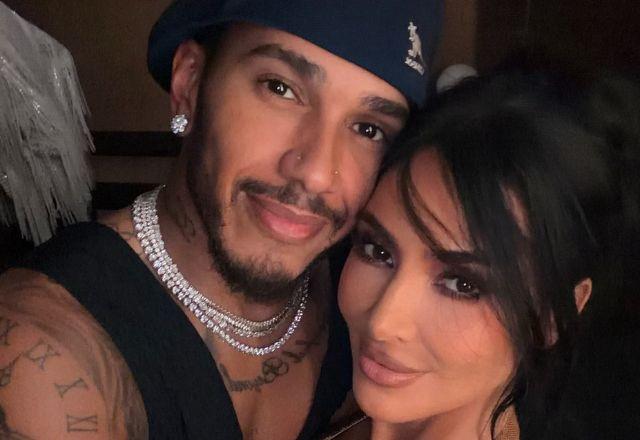 Imagem da notícia: Kim Kardashian compartilha cliques com o namorado, Lewis Hamilton Imagem da notícia: Kim Kardashian compartilha cliques com o namorado, Lewis Hamilton