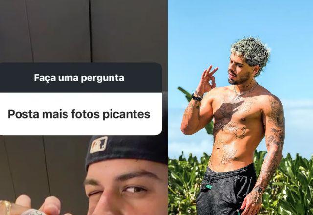 Imagem da notícia: Zé Felipe surpreende fã após pedido de "fotos picantes" Imagem da notícia: Zé Felipe surpreende fã após pedido de "fotos picantes"