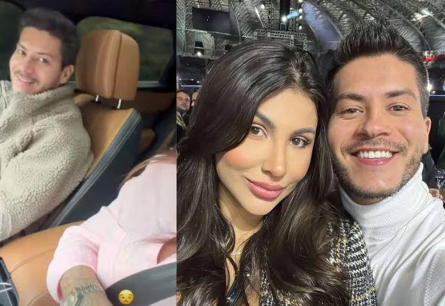 Imagem da notícia: Arthur Aguiar e Jheny surgem juntos após separação Imagem da notícia: Arthur Aguiar e Jheny surgem juntos após separação