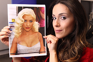 Nadja Haddad vira Christina Aguilera; veja a transformação