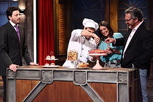 Danilo Gentili recebe Fabrizio Fasano e Carol Fiorentino, jurados do Bake Off Brasil