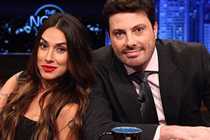 Danilo Gentili recebe Dani Bolina no The Noite desta quarta