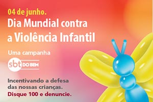 Contra agressão infantil, SBT do Bem leva ação lúdica a pais e filhos