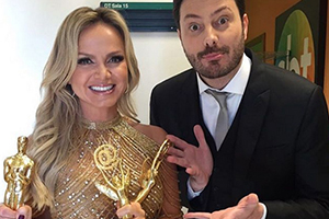 Eliana escolha look bapho para o Troféu Imprensa
