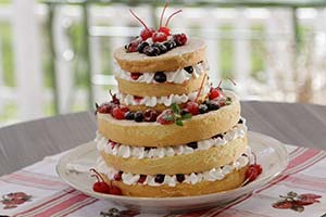 Naked Cake dos Avós: Naked Cake de Frutas Vermelhas da Juliana