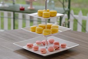 Macaron de Quindim e Macaron de Romeu e Julieta da Noemy