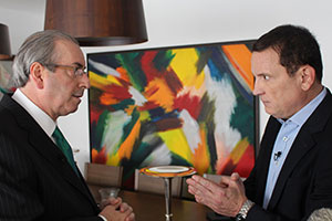 Roberto Cabrini entrevista Eduardo Cunha neste domingo