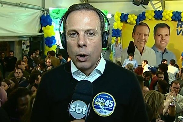 Exclusivo: Cabrini entrevista João Doria logo após vitória do candidato