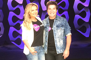 Eliana e Daniel gravam chamada especial para o Teleton