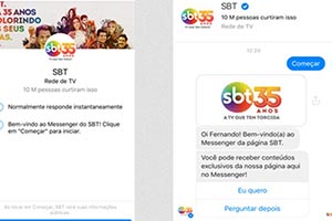 SBT lança bot para interagir com público no Facebook Messenger