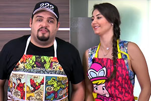Matheus Ceará e Dani Iafelix ensinam receita de Palha Italiana Light