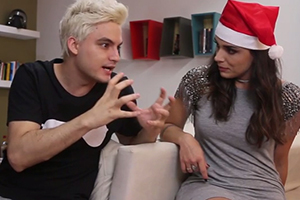 Ju Franceschi descobre coisas que Felipe Neto ODEIA no Natal