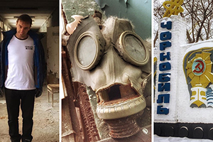 Léo Lins faz viagem incrível para Chernobyl e registra no Instagram