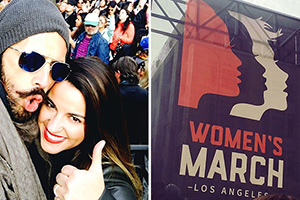Maite Perroni participa da Marcha das Mulheres e mostra apoio