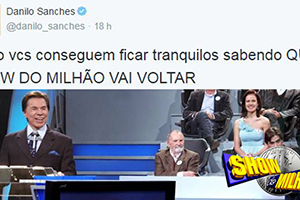 Internautas vão à loucura com a volta do Show do Milhão 