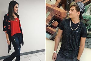 Lucas Santos e Stefany Vaz aparecem juntos no carnaval