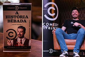 Danilo Gentili apresenta o "História Bêbada" e se empolga com a estreia