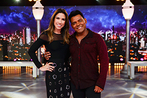 Patricia Abravanel recebe o cantor Pablo e Leilah Moreno no “Máquina da Fama” nesta segunda-feira