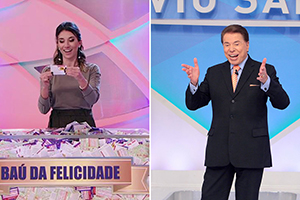 Silvio dos Santos é sorteado no Caldeirão da Sorte 