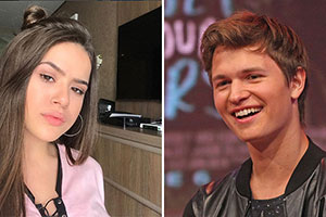 Maisa Silva encontra Ansel Elgort e os fãs piram