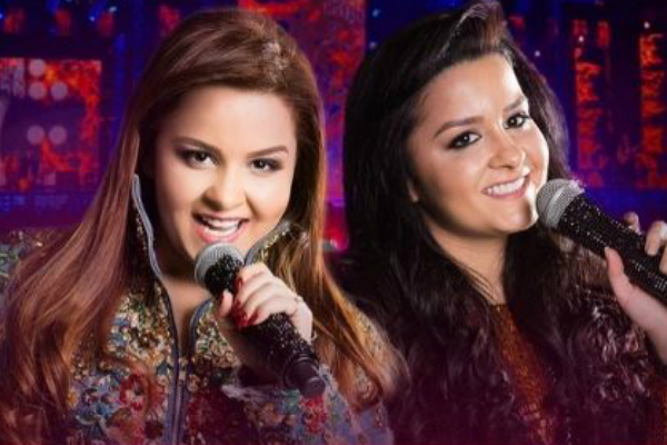 Maiara escorrega e leva tombo no palco durante show com a irmã Maraisa