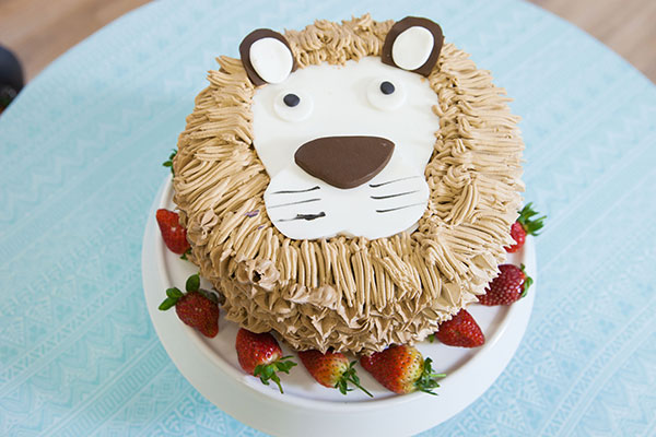 Bolo Animal: Bolo de leão do Ney 