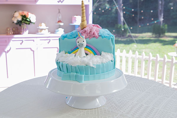 Bolo de unicórnio do Dário 
