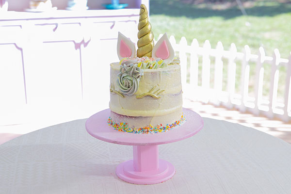 Bolo de unicórnio da Gigi 
