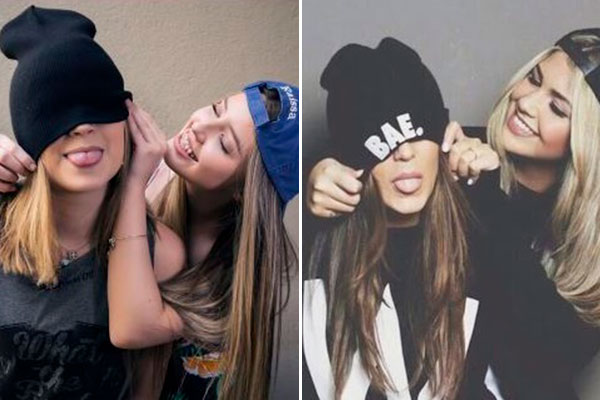 Raissa Chaddad e Esther Marcos imitam poses de blogueirinha e divertem fãs