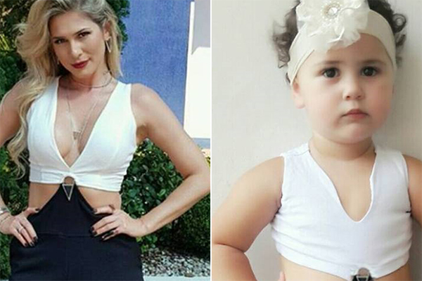Pequena fashionista encanta web imitando looks de artistas