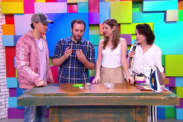 Manual do Mundo faz experiência ao vivo no Teleton+