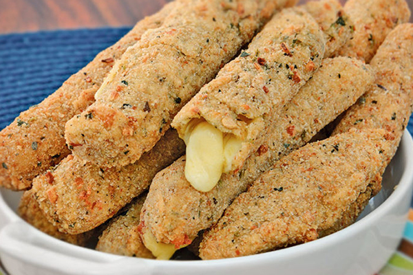Receita: tiras de queijo crocantes
