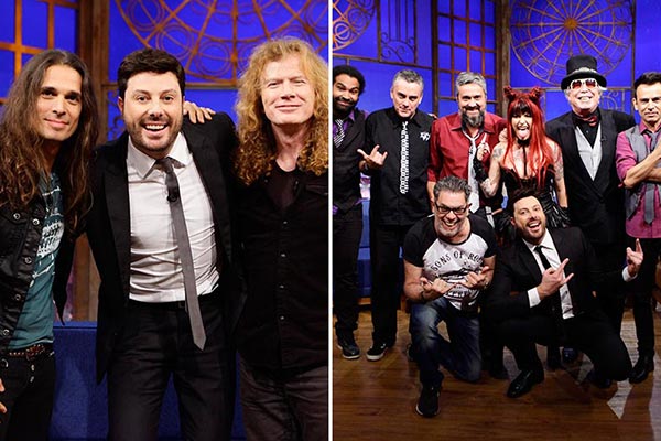 Megadeth e Velhas Virgens são os convidados do The Noite nesta sexta
