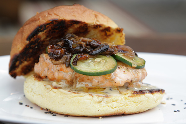 Hambúrguer de Salmão do Madson
