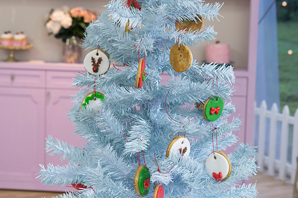 Árvore de natal com cookies de gengibre da Gigi