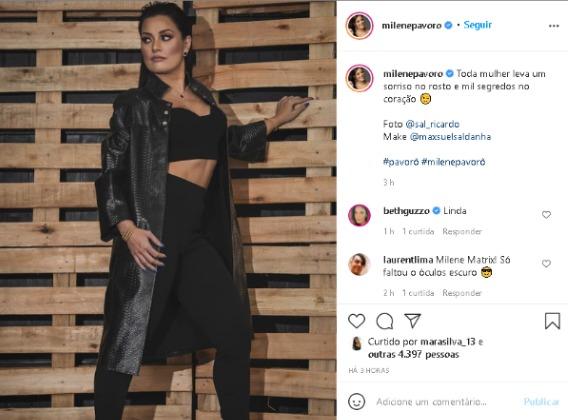 Milene Pavorô surge deslumbrante em foto e recebe chuva de elogios (Reprodução/Instagram)