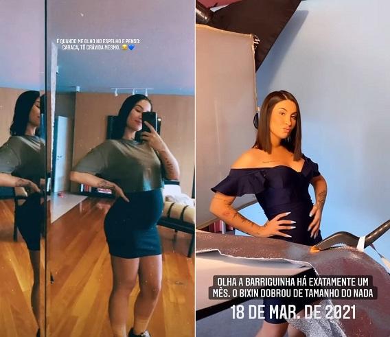 Gravida Bianca Andrade Mostra Crescimento Da Barriga Dobrou De Tamanho Sbt