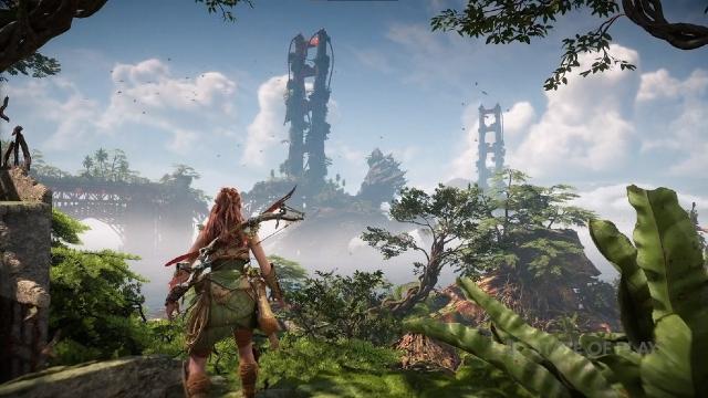 Imagem do gameplay de Horizon Forbidden West.