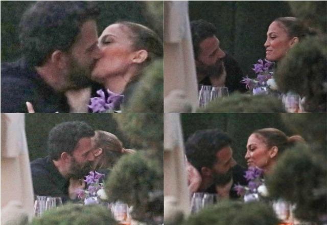 Jennifer Lopez e Ben Affleck são flagrados aos beijos