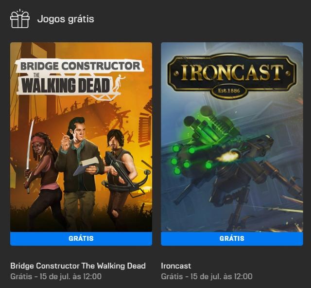 Jogos gratuitos na Epic Games Store