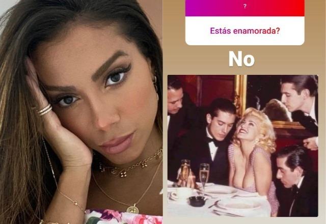 Anitta publica stories afirmando que não está apaixonada