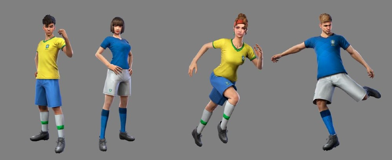 Skins da CBF dentro do Free Fire