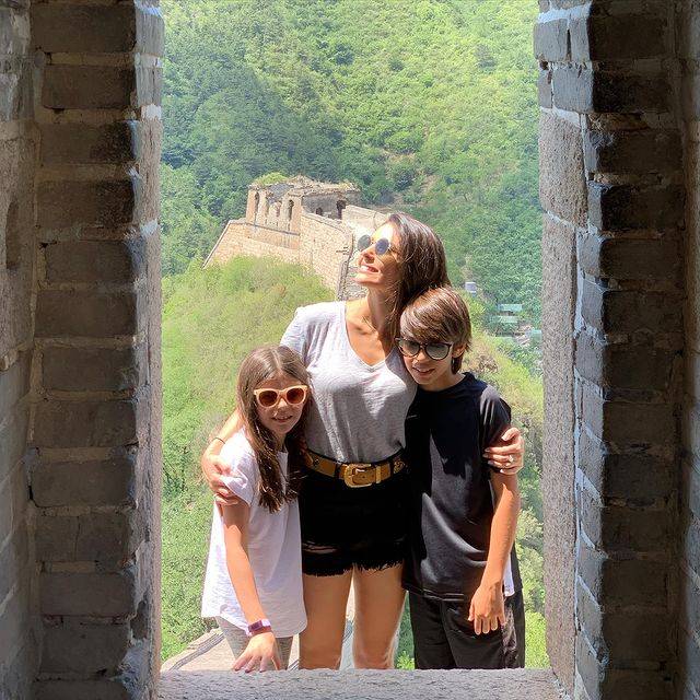 Carol e os filhos, Luca e Isabella