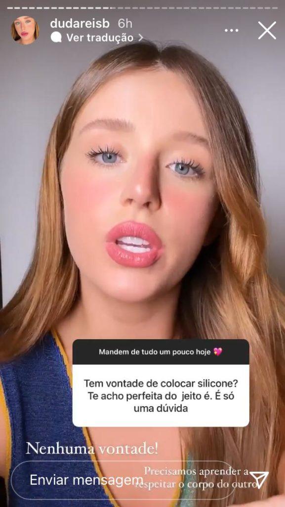 Duda Reis engorda 7kg após fase ruim e celebra: Estão achando que coloquei  silicone - Quem