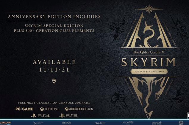 Imagem promocional de Skyrim Annieversary Edition