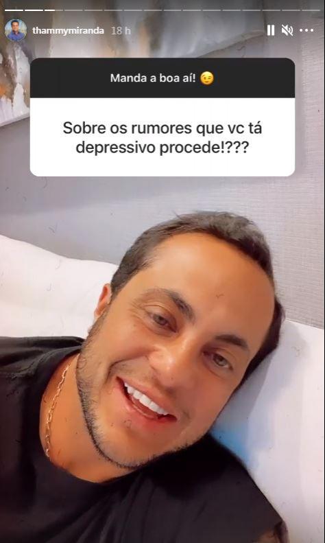 Stories de Thammy Miranda