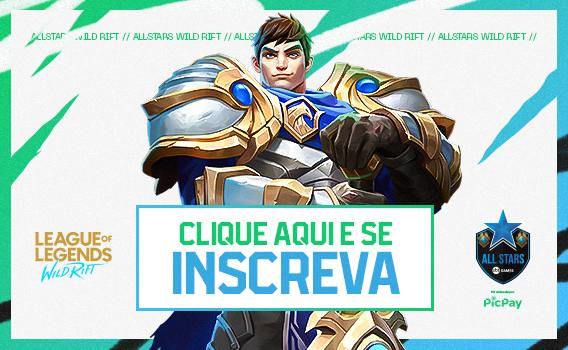 Clique para realizar sua inscrição no All Stars de Wild Rift