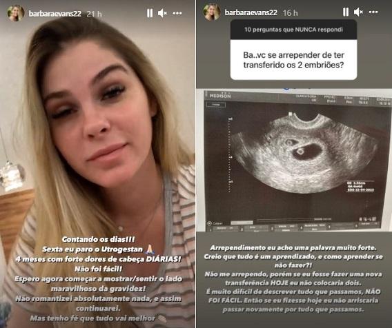 Bárbara Evans fala sobre experiência com gravidez