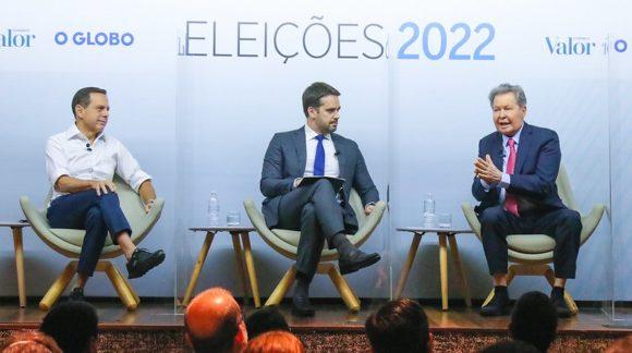 João Doria, Eduardo Leite e Arthur Virgílio participam do primeiro debate na 3ª feira (19.out) | Divulgação/PSDB