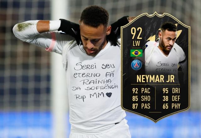 Nova carta de Neymar no Fifa 22 exibe homenagem a Marília Mendonça, Esporte